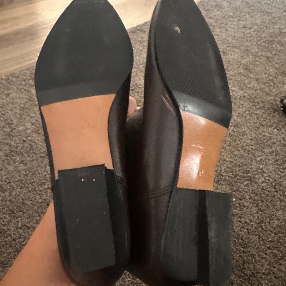 Woman’s Brown Leather & Suede Mid Calf Boots Pointed Toe Made in Spain Size 8.5 - Picture 4 of 9